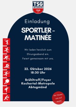 Flyer 2. Sportler-Matinee